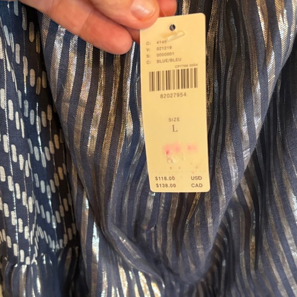 Anthropologie Blue and White Maxi Dress - Picture 7 of 11